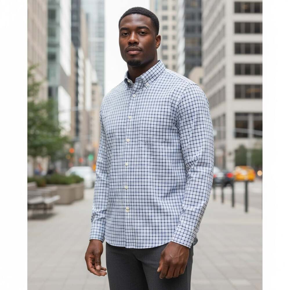 Brooks Brothers Men's Stretch Cotton Non-Iron Button Down Collar